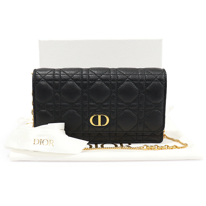Dior カナジュ カフスキン カロ WOC チェーンポーチクロスバッグ