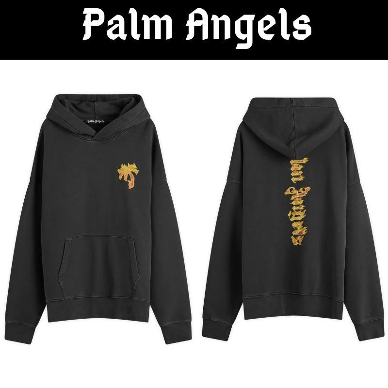 【Palm Angels】バーニング・パーム パーカー☆送料関税込み☆