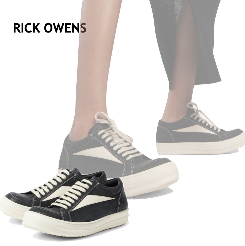 【RICK OWENS】ルクソール ヴィンテージ レザー スニーカー