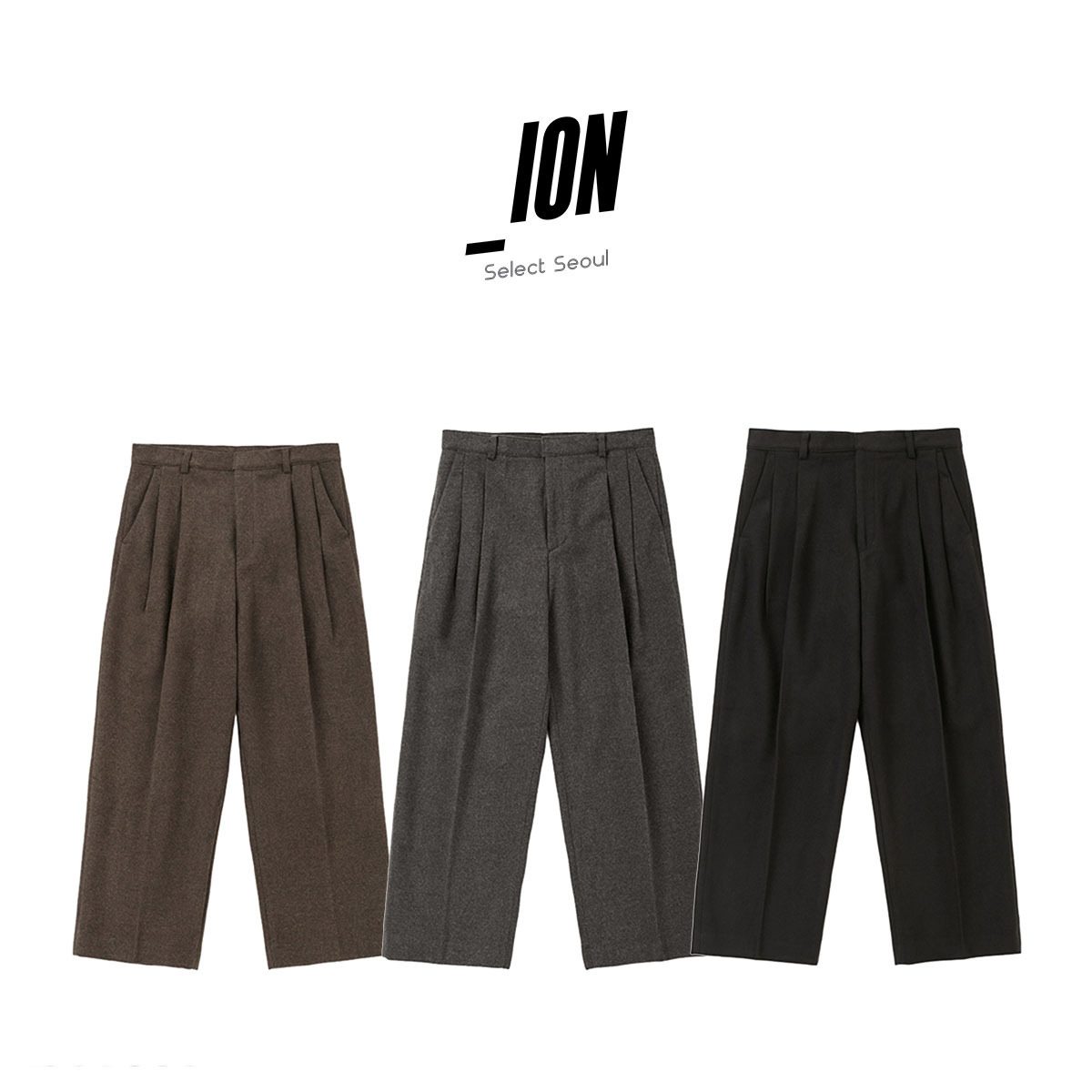 【IONSEOUL】Etsi Wool Wide Slacks 5JH112