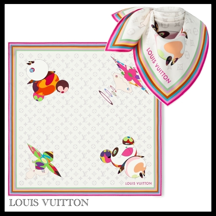 ★決算特価商品★ x Vuitton Louis 村上隆 カレ70 TM × LV 国内買付 小物