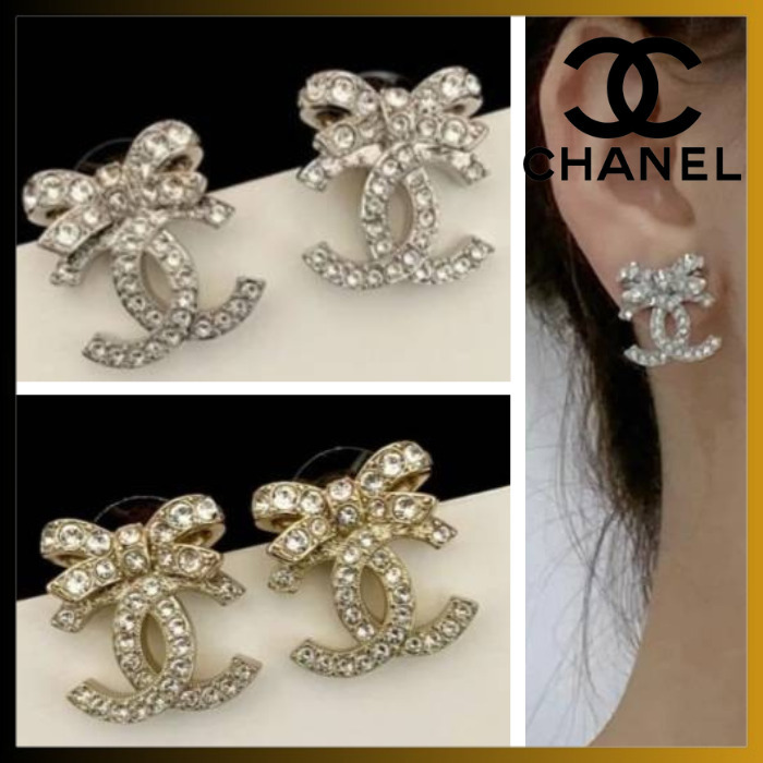 国内発送【CHANEL 】CC マーク×四葉のクローバー ピアス