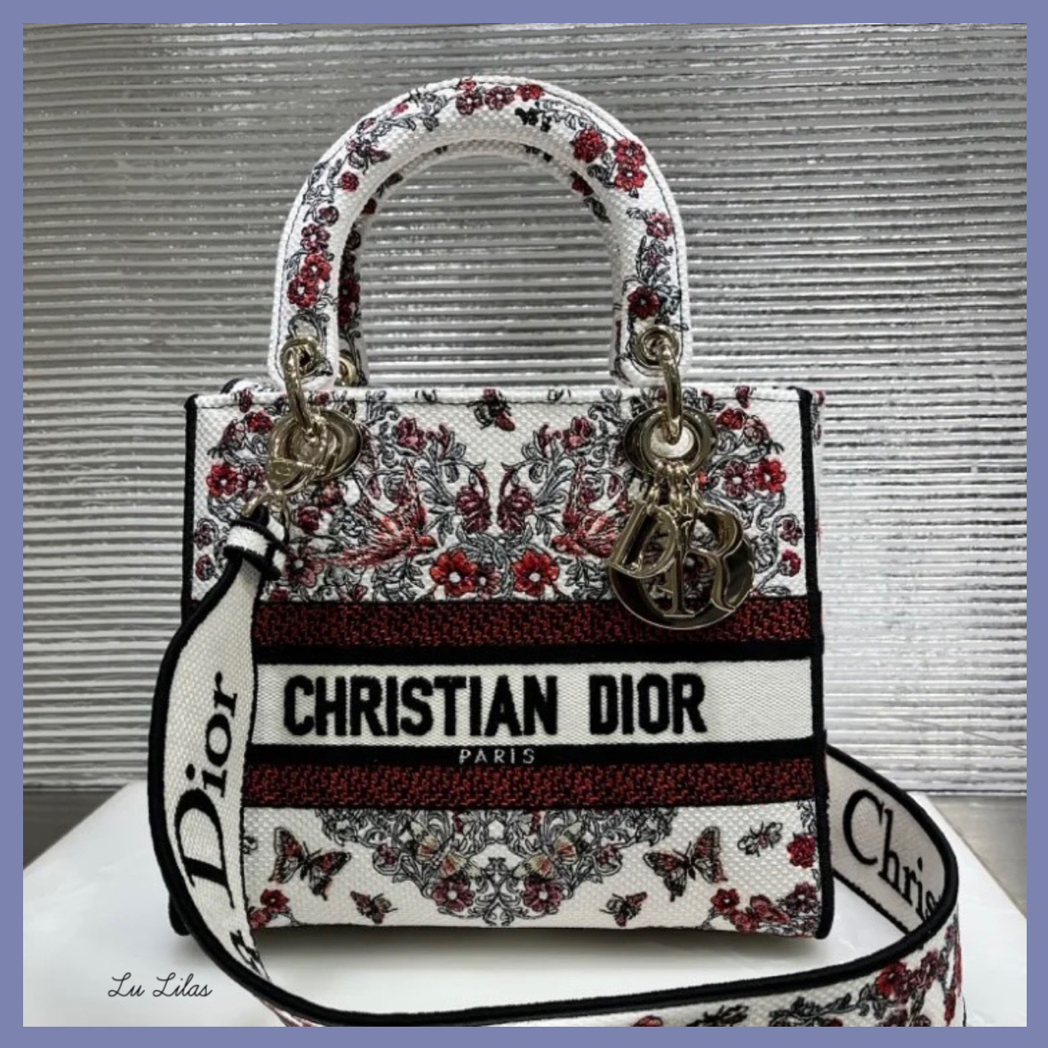 【かわいい♡】DIOR Lady D-Lite バッグ ミディアム