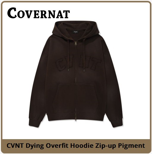 【COVERNAT】 CVNT Overfit Hoodie Zip-up Pigment★男女兼用