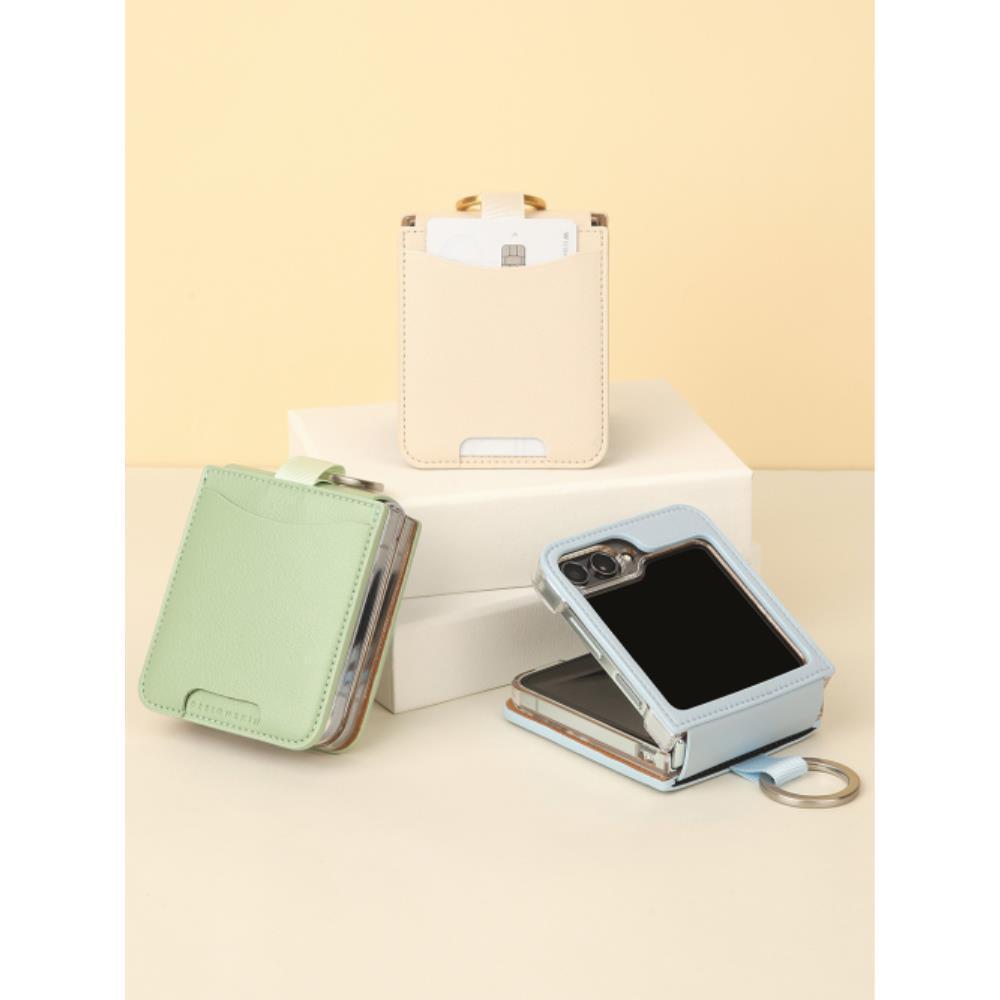 ★DESIGN SKIN★ Galaxy Z Flip 6 Ring Grip Pocket Case ver2 S