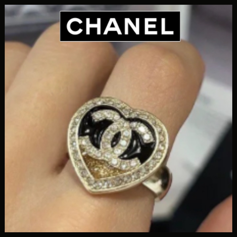 【ハートがオシャレ♪】CHANEL リング
