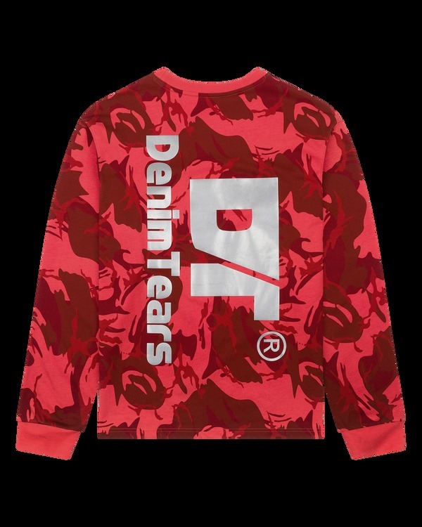 快適な着心地!!【DENIM TEARS】DT アウトドア 長袖 Tシャツ ロゴ Denim Tears】DT アウトドア ロングスリーブ Tシャツ