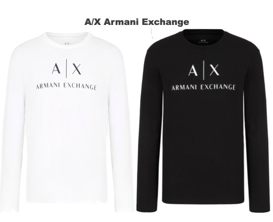 A/X Armani Exchange ロゴ 長袖 Tシャツ 関＊送込