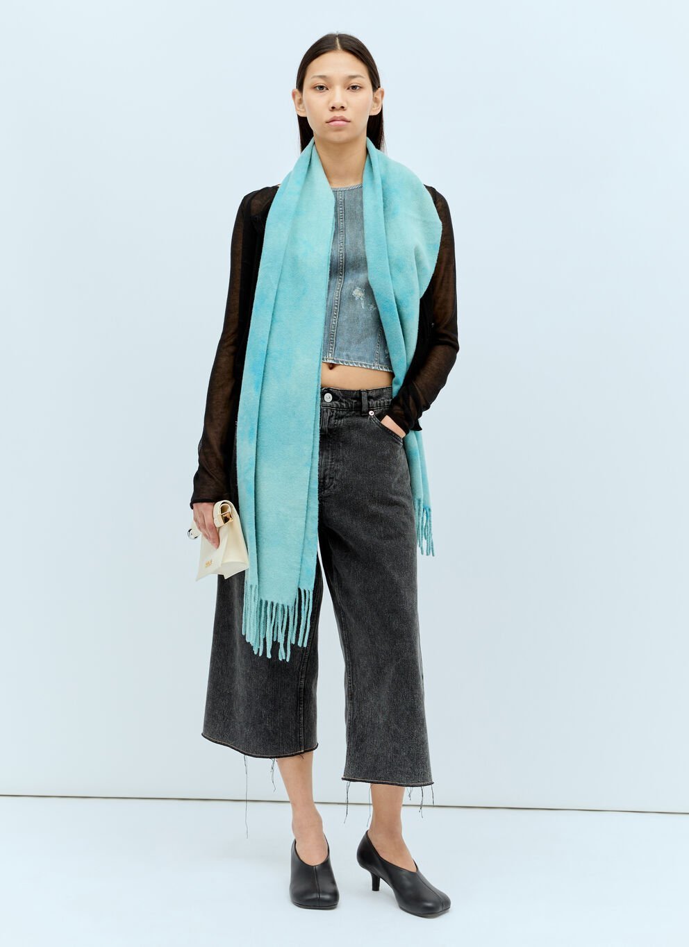 Acne Studios★Narrow タイダイ ウールマフラー 送関込み Acne Studios☆Narrow タイダイ ウールマフラー 送関込み