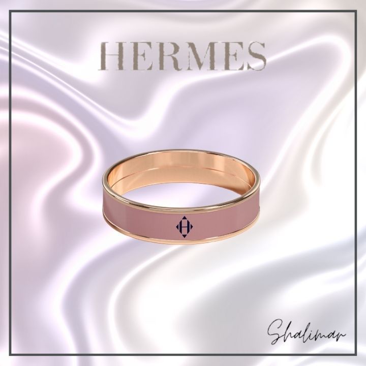 キュート★HERMES*シンプルエナメルリング ピンク リング