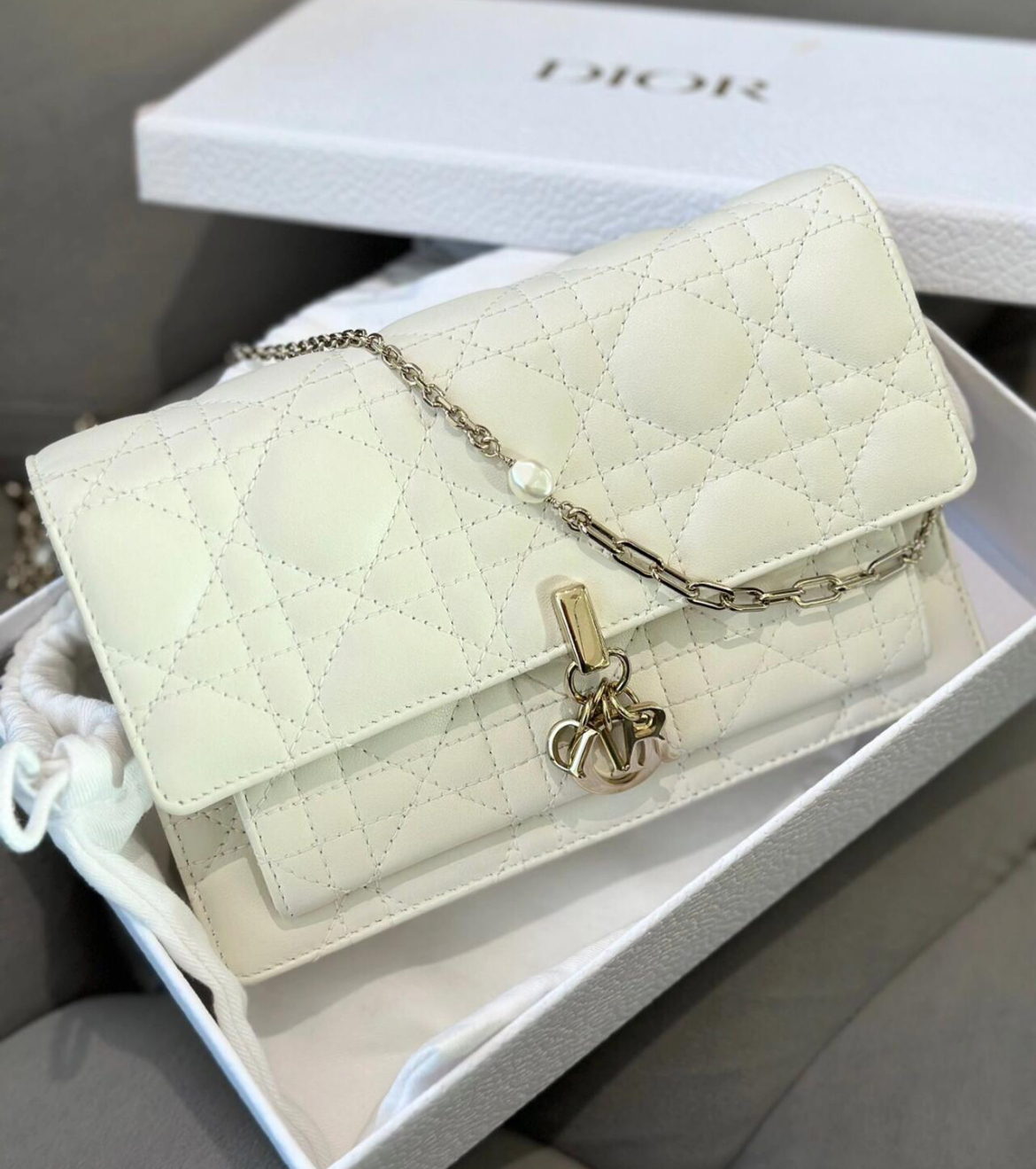 【収納力抜群】Dior My Dior ディリーチェーンポーチ デイリーに使える☆】DIOR My Dior デイリーチェーンポーチ