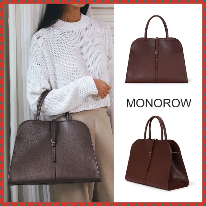 トートバッグ MONOROW Blanc Large Burgundy Brown
