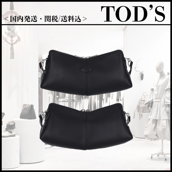 関税込み☆【TOD'S】ブラック ミニバッグ「Di Bag Swing」