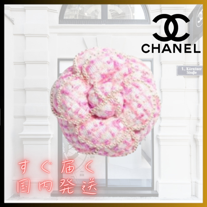 【25P 明るく華やかな印象に /ピンク】CHANEL ブローチ