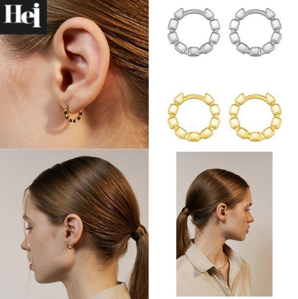 ★Hei★ sv925 cube onetouch earring HE24FAESG595XXFR