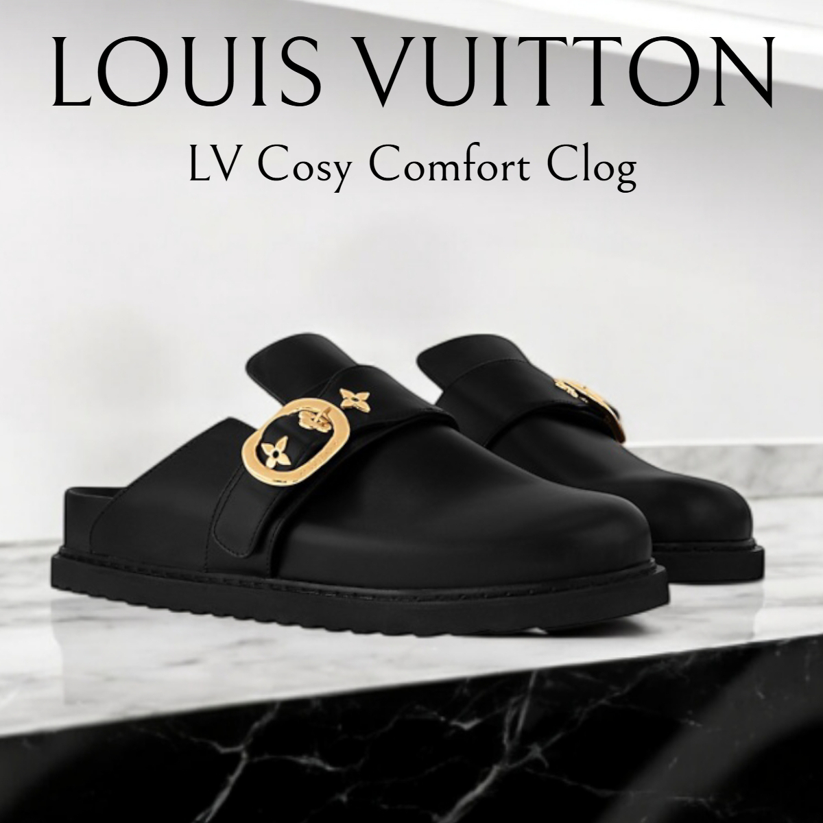 日本未発売*LV*Cosy Comfort Clog スリッパサンダル ブラック