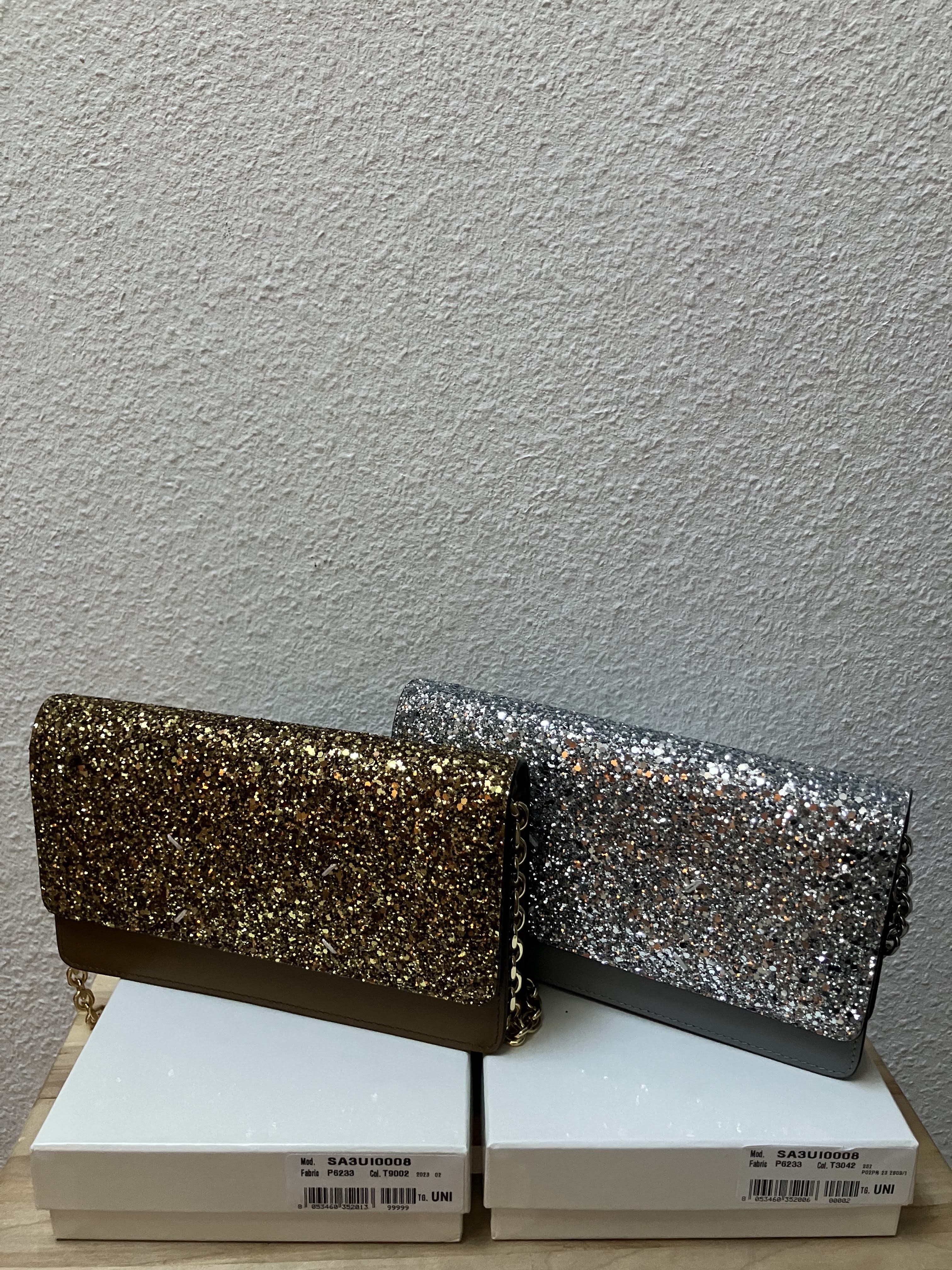 Maison Margiela グリッター チェーンウォレット