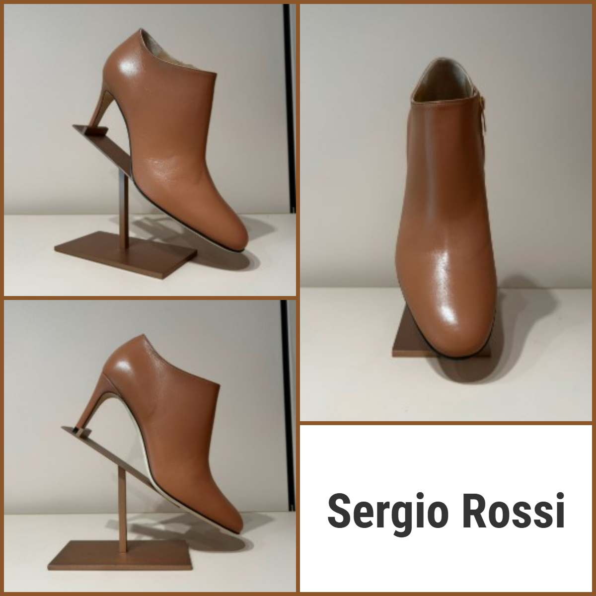 【Sergio Rossi】 SR Madame H75mm ナッパレザー ブーティ