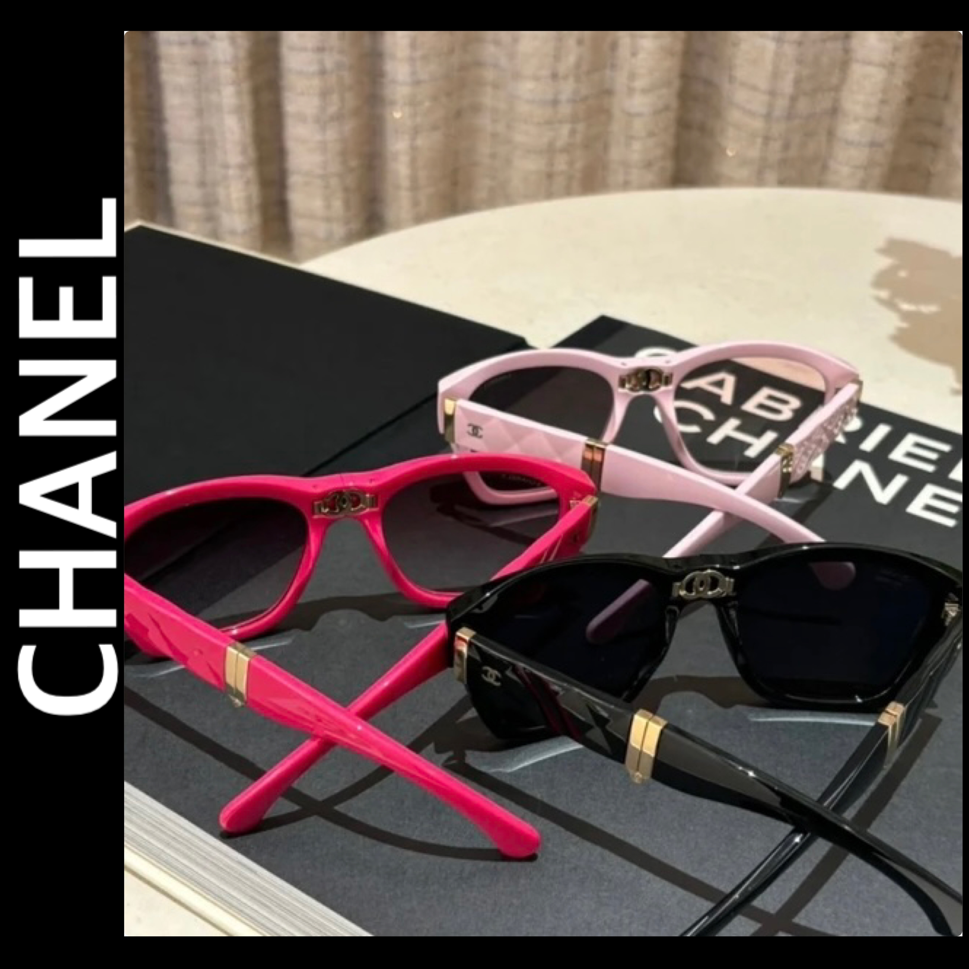 お洒落【CHANEL】CCロゴ コンパクト サングラス