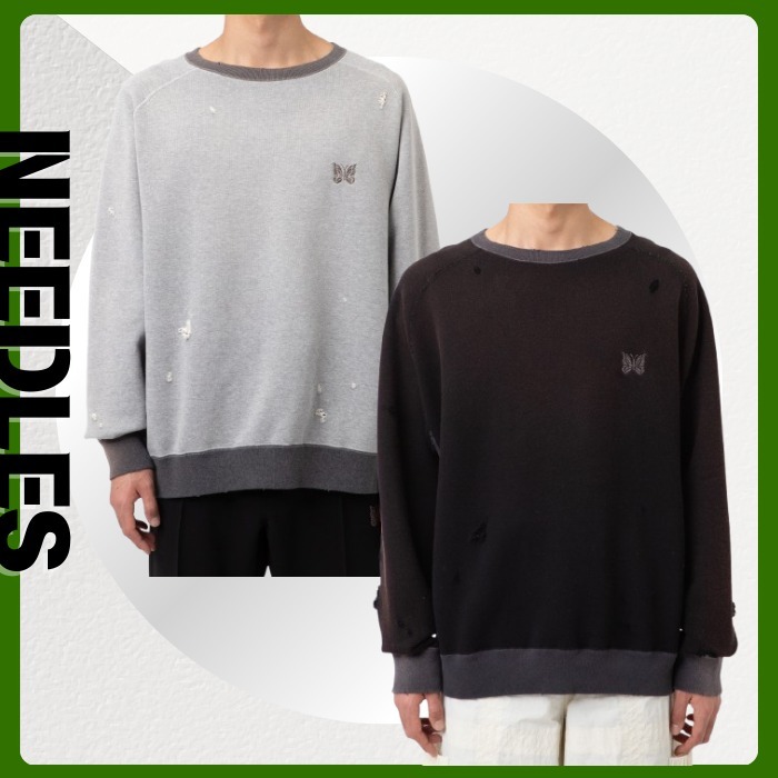 BTS愛用《NEEDLES》〈別注〉2-Tone CrewNeck Sweat Shirts