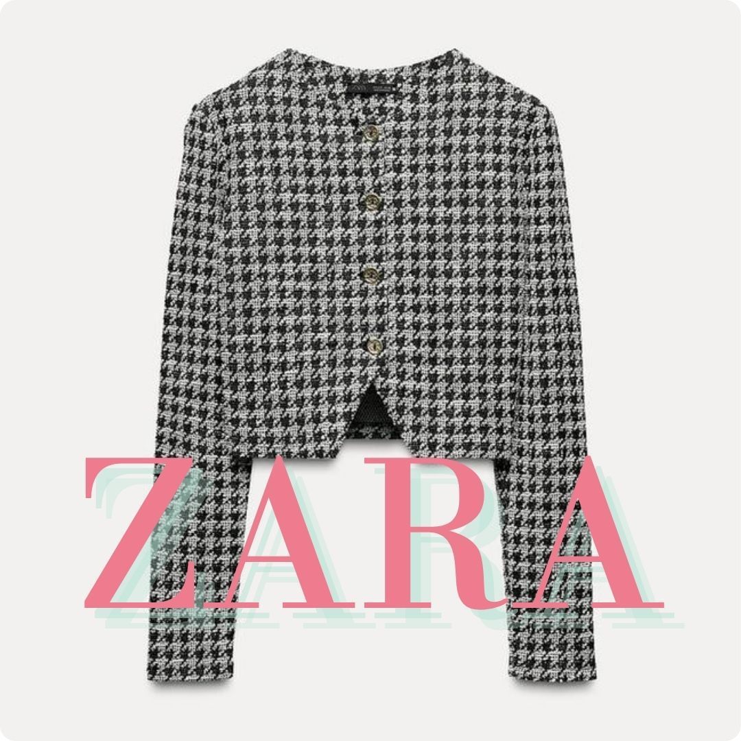ZARA ハウンドトゥース ジャケット 1131/151