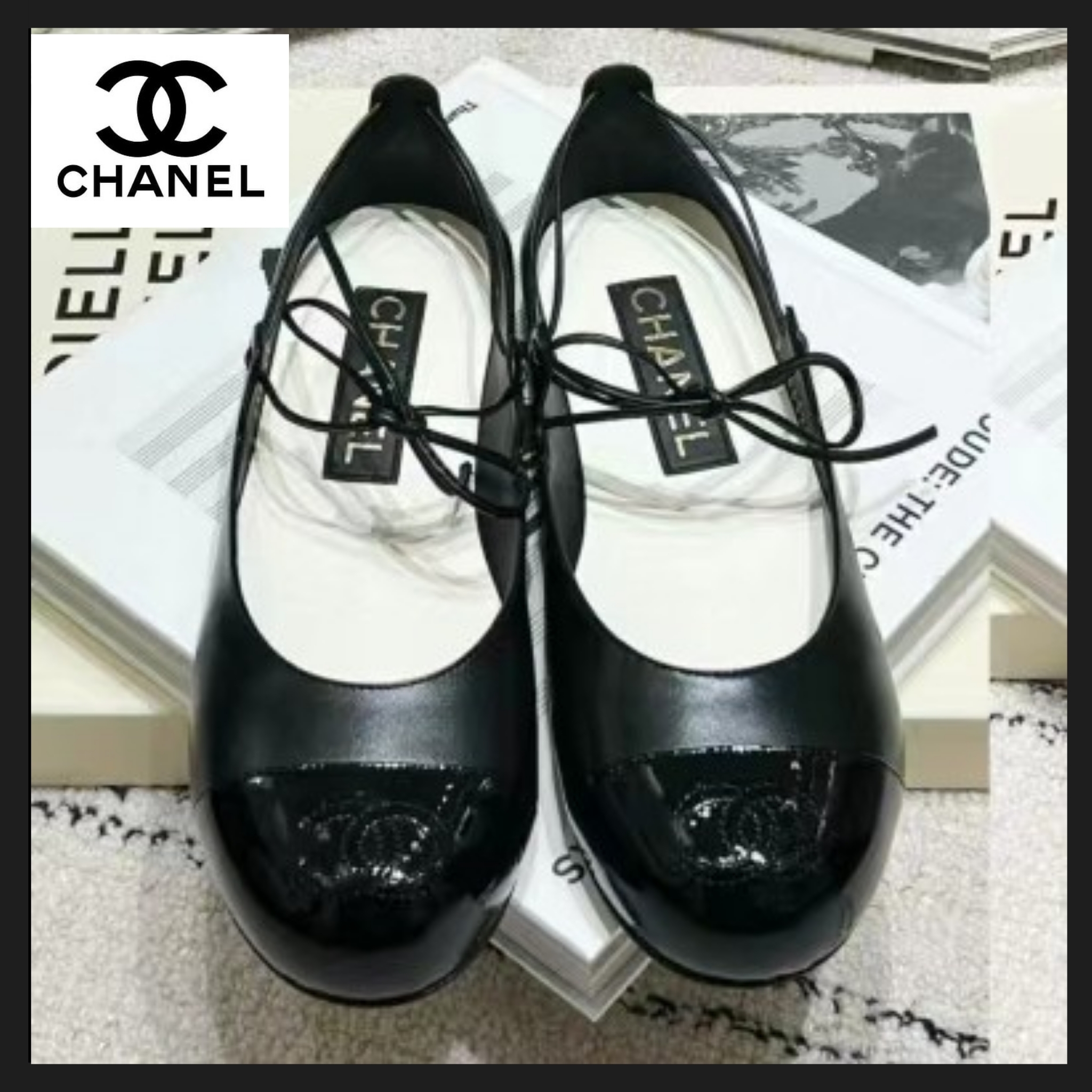 【CHANEL】つややかで可憐な足元に♪シャネル フラットシューズ