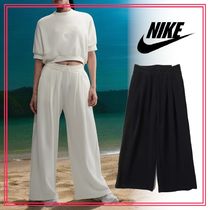 大人気 NIKE ミッドライズ プリーツ フレンチテリー パンツ