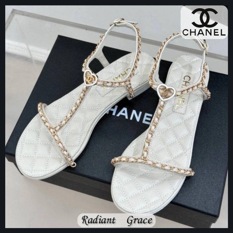 《虜になるデザイン★》CHANEL チェーンサンダル