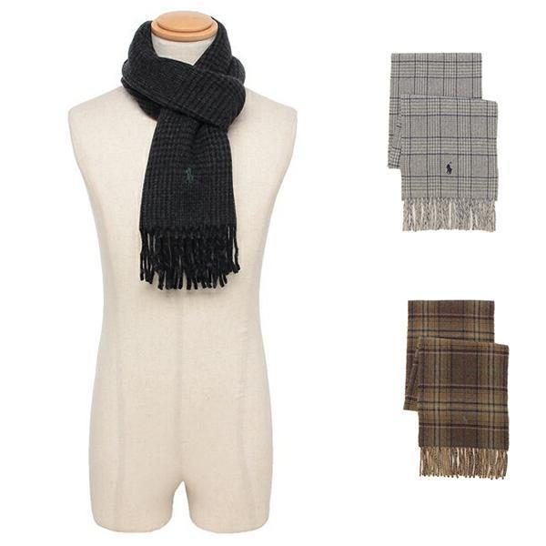 マフラー・ストール RALPH LAUREN PC0945 DOUBLE FACE MENSWEAR SCARF PLAID