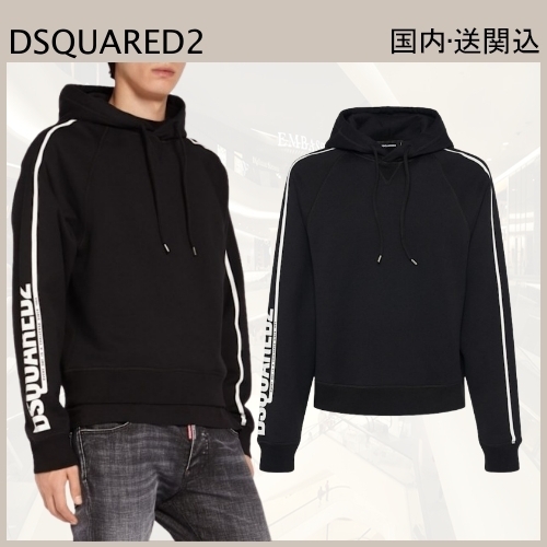 Dsquared2 ロゴ コットンフーディー パーカー