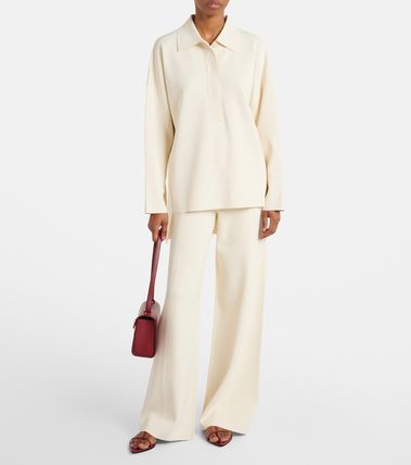 関税送料込25SS MAXMARA ASSIROビスコース ニット パンツ (Max