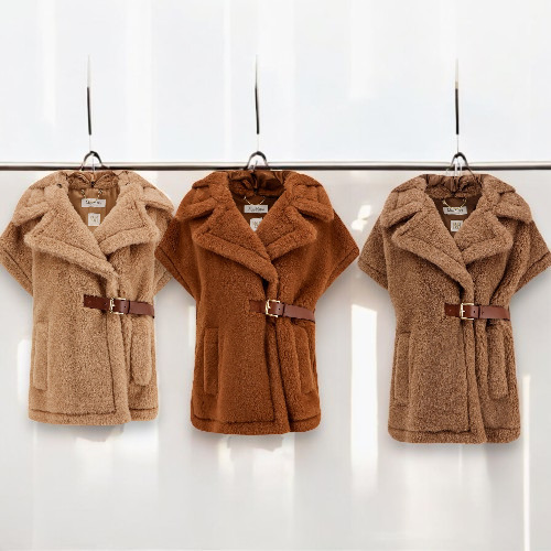 ★関税込 25春夏★Max Mara LANOS 04 ベルト付きケープ 全3色