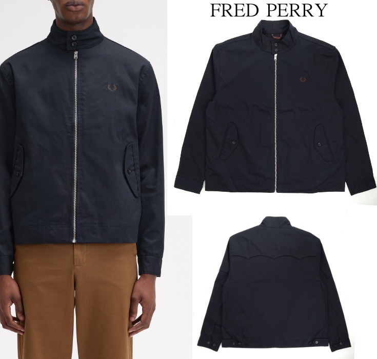 関税込み【FRED PERRY フレッドペリー 】ジャケット J8529 NAVY