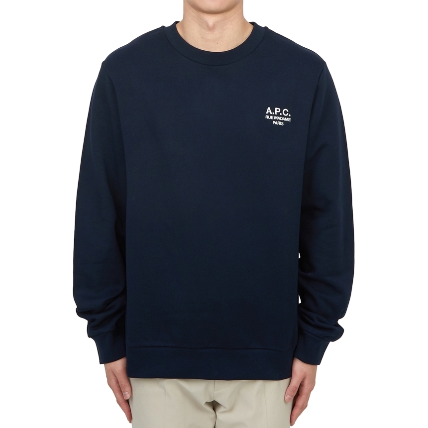 APC メンズ 長袖Tシャツ COHBV M27913 TIQ DARK NAVY ECRU