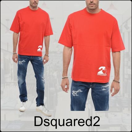 DSQUARED2 ディースクエアード メンズ 半袖 Tシャツ スプレー ロゴ プリント クルーネック D2GD0962【サカゼン公式通販】