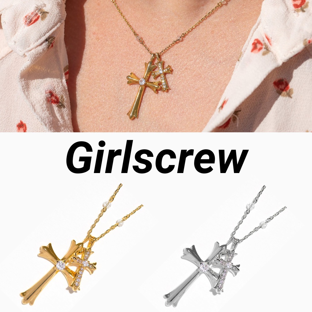 ◆Girlscrew◆Double Crossed ネックレス 送料込