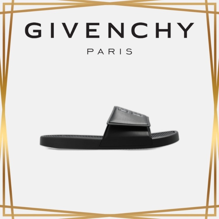 関税送料無料 GIVENCHY 4Gエンブレム フラットサンダル