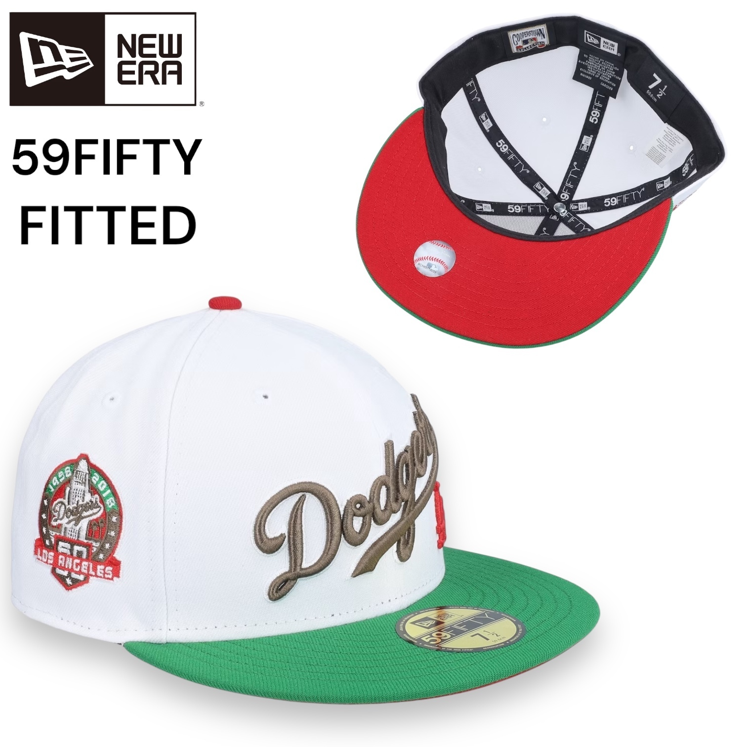 NEWERA LA ドジャース MLB 59FIFTY ニューエラ ホワイト キャップ