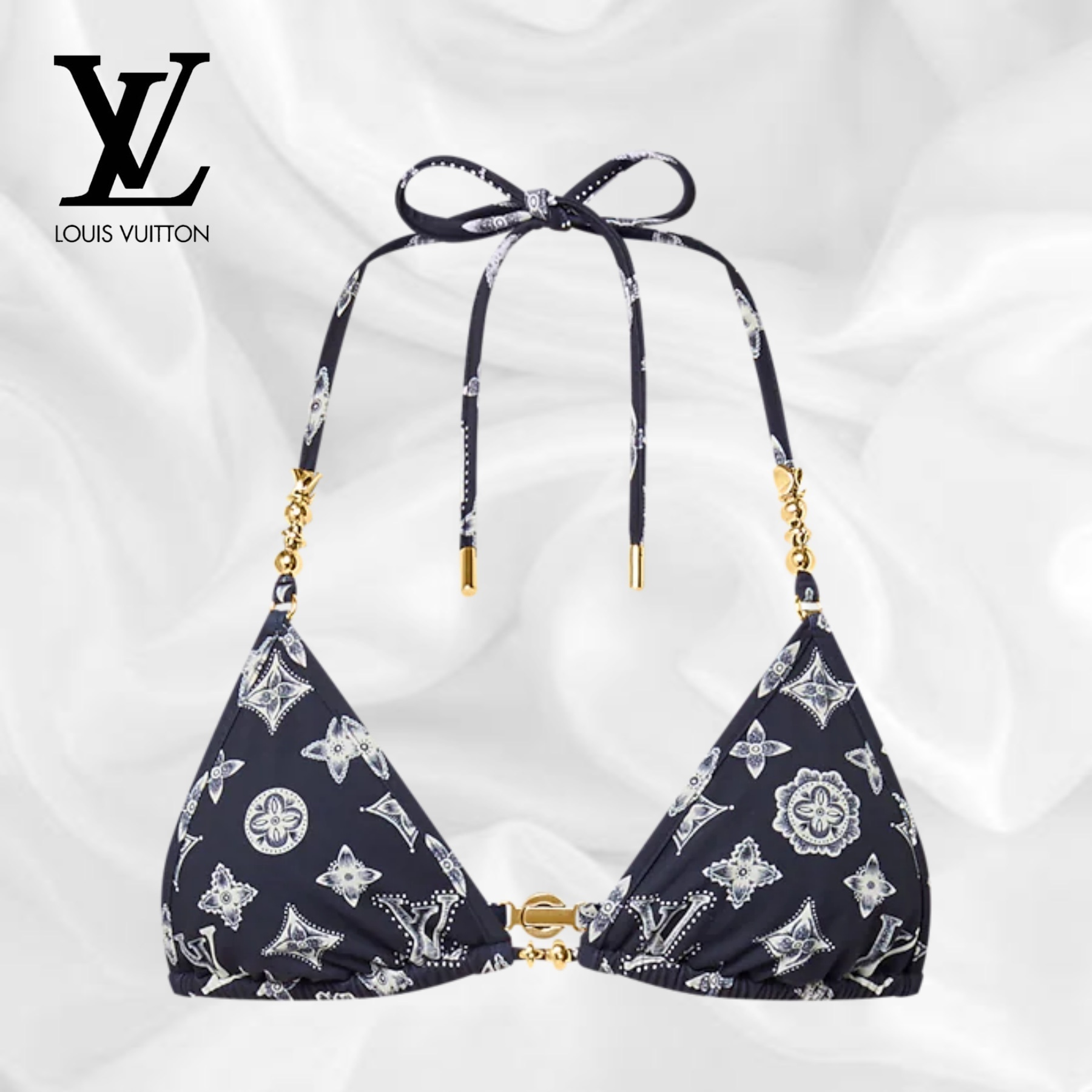 【Louis Vuitton】モノグラム ビキニトップ 水着 スイムウェア