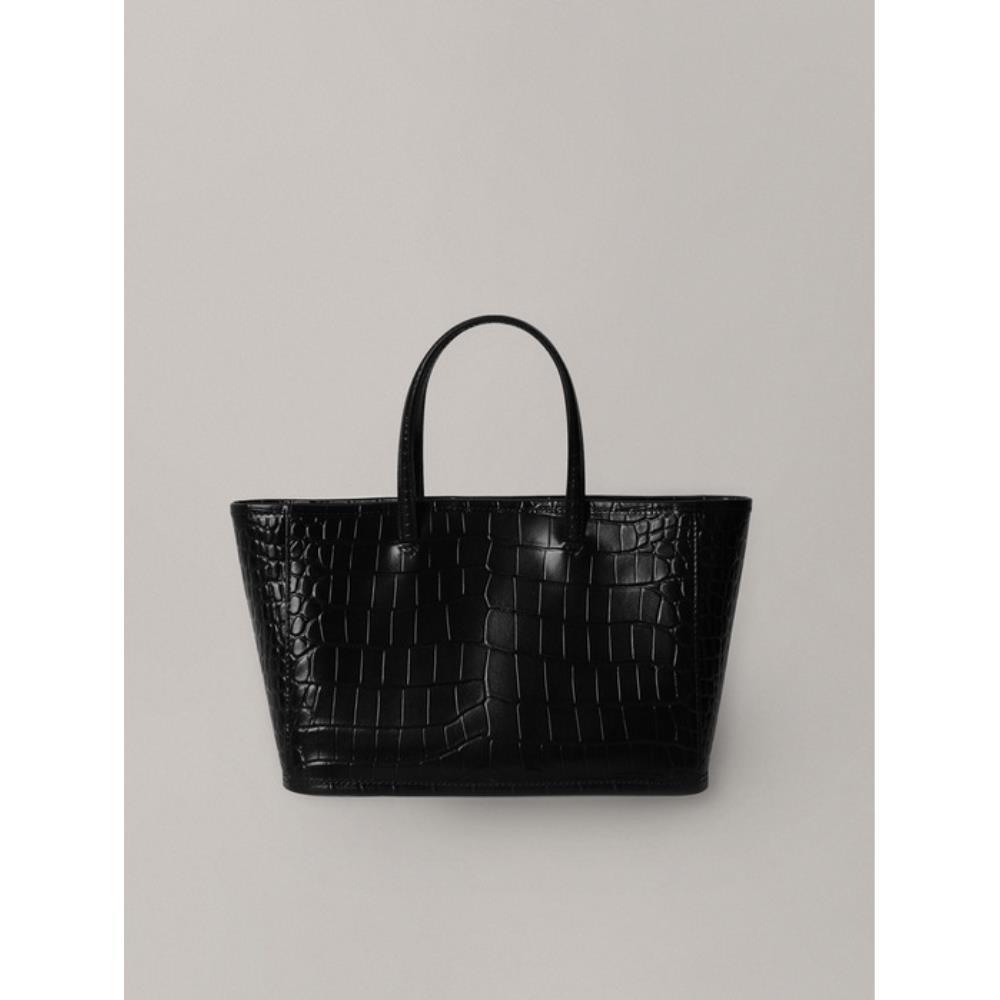 ◇NOTHING WRITTEN◇ Ain croco tote bag (Black)