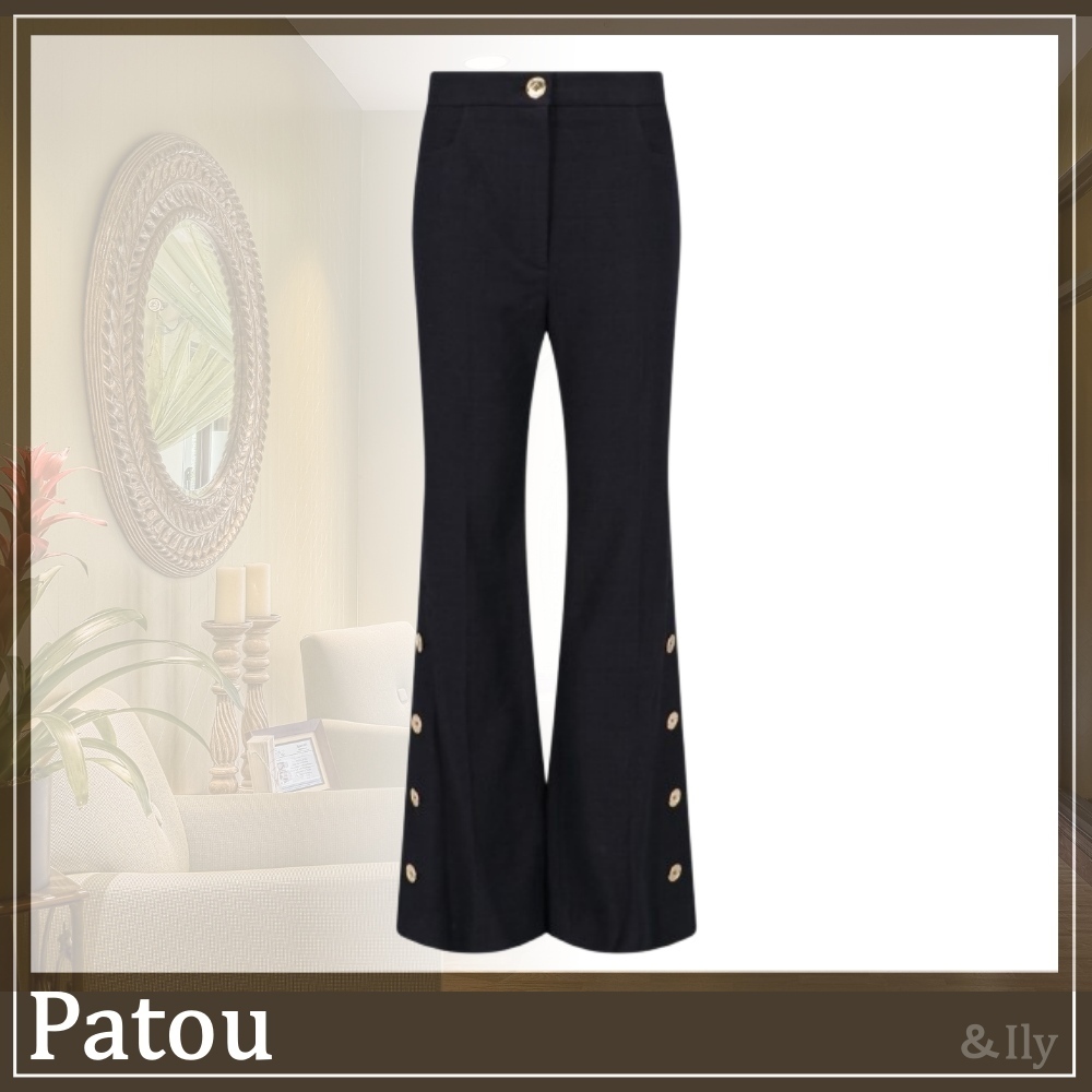 【送関込】Patou☆パトゥ Gold button trousers
