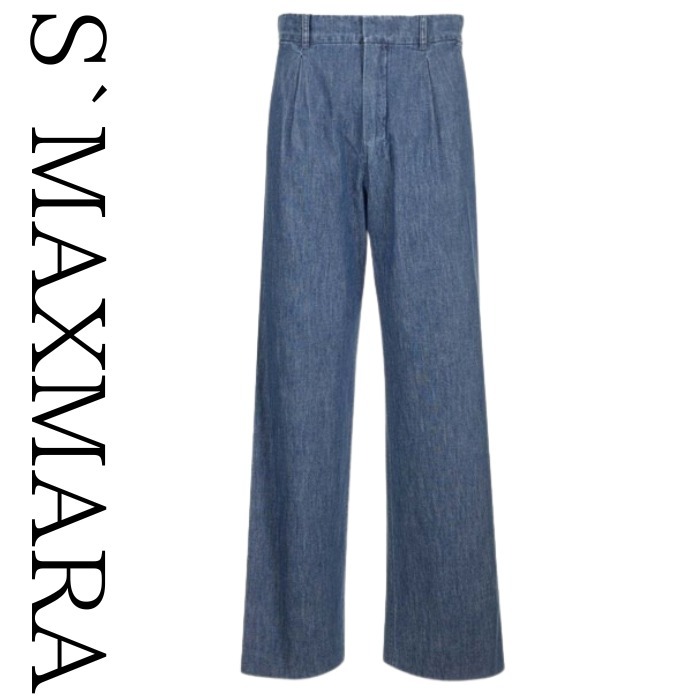 新作★VIP価格【S Max Mara】エソルディオ ブルーデニムジーンズ