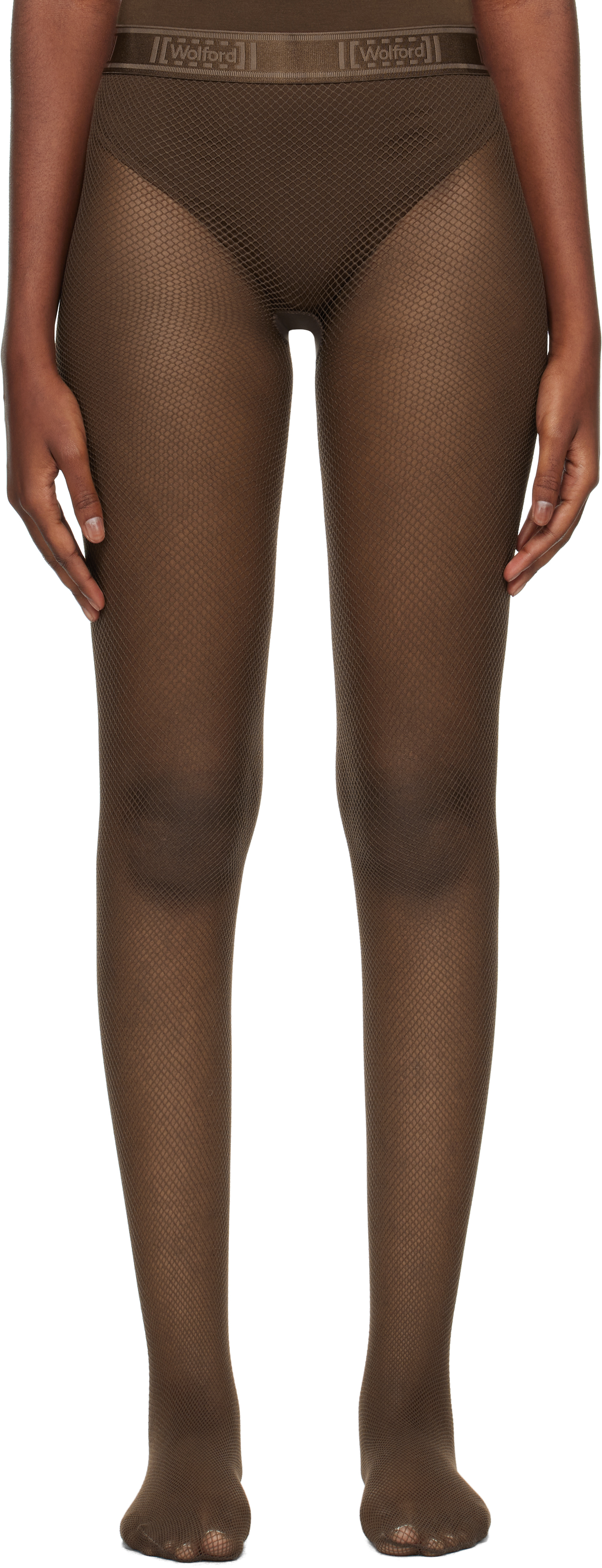 【関税込み】Wolford ブラウン Twenties Econyl タイツ