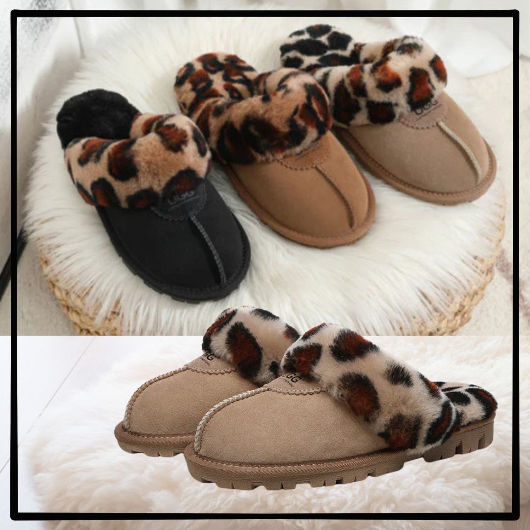 【ORIGINAL UGG Australia classic】UGG Leopard Print Slippers