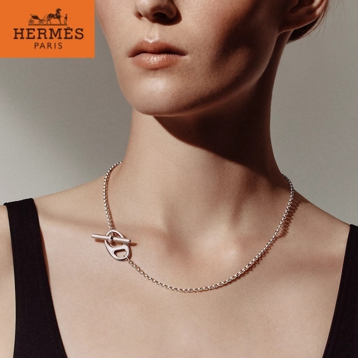 注目新作☆【HERMES】シェーヌダンクル パンク ネックレス