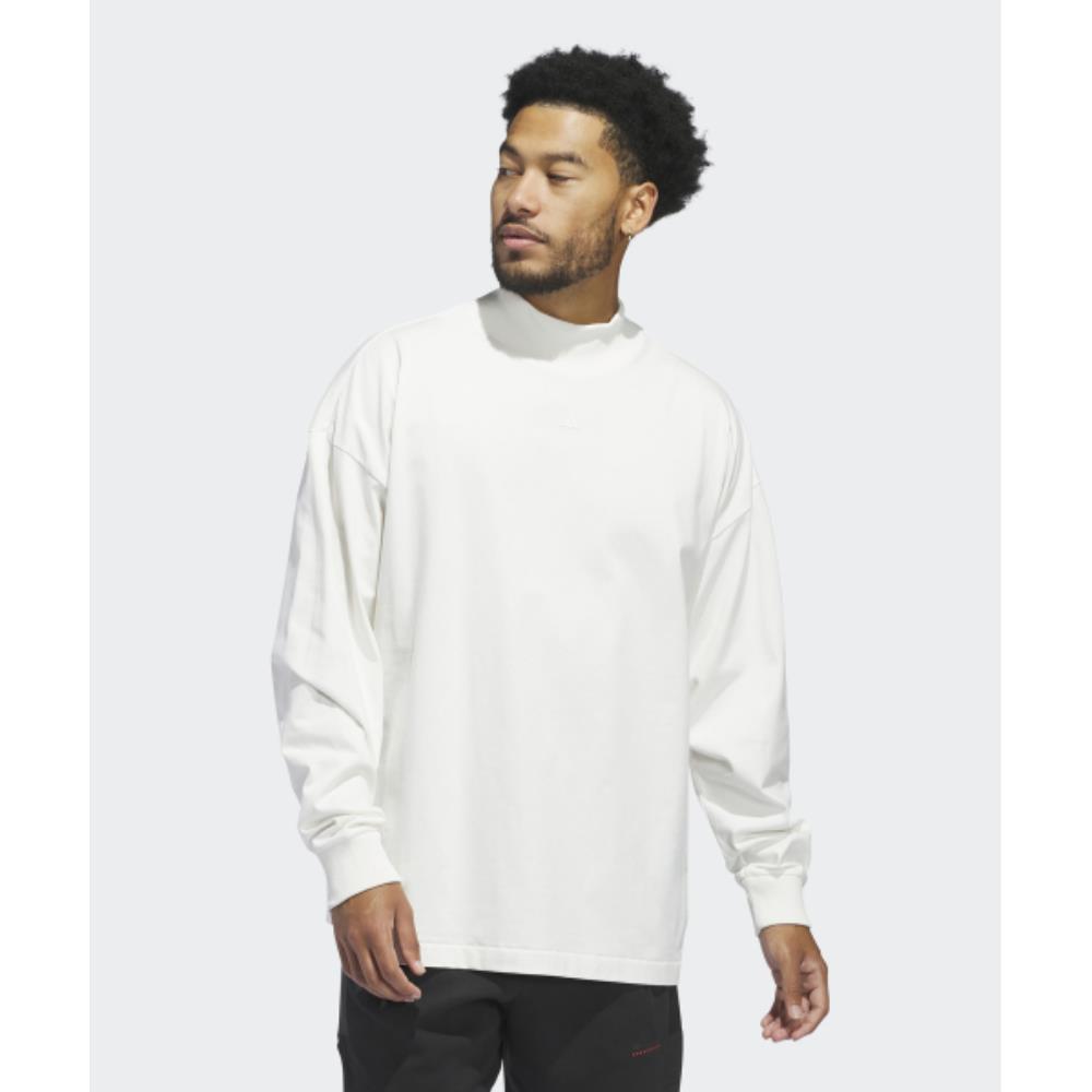 Tシャツ・カットソー adidas Basketball Long Sleeve Tee Cloud White JE3766