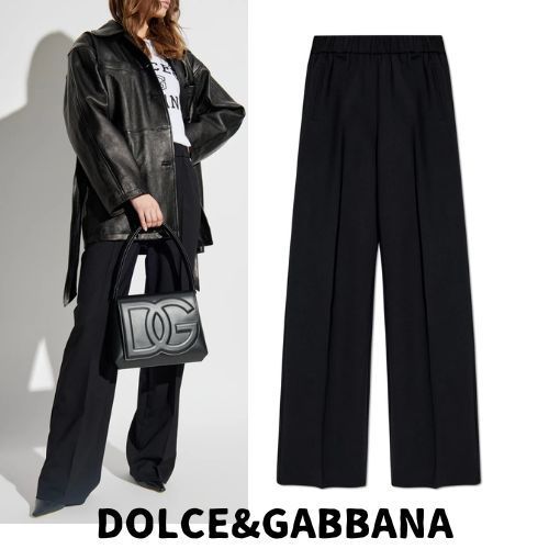 【DOLCE&GABBANA】フレア ストレッチ ツイル パンツ