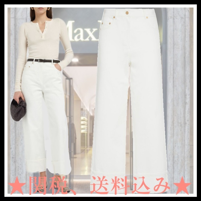 ★S Max Mara★Cervia ミドルライズデニムクロップドジーンズ
