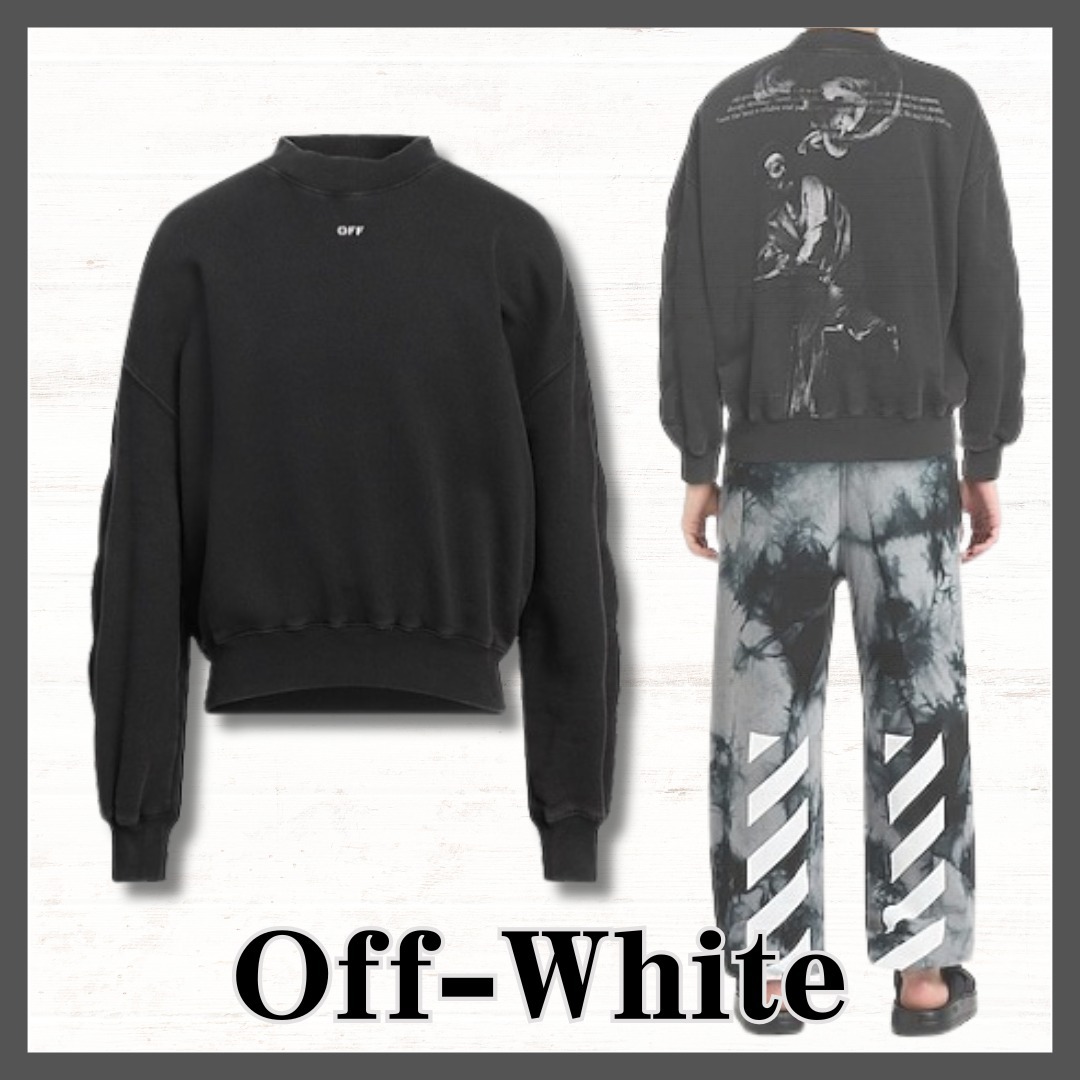 新着★関税送料込【Off-White】S.Matthew スウェットシャツ 黒 2