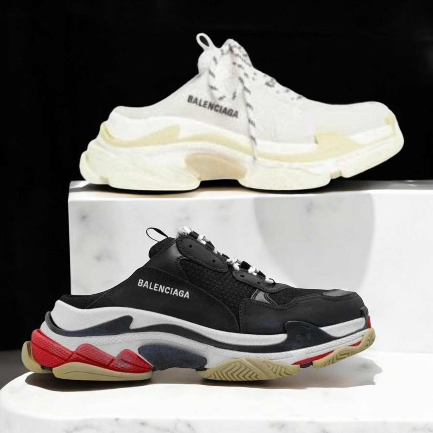 《BALENCIAGA》トリプル S ミュールスニーカー